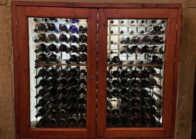 The wine selection at The Thyme and Plaice modern English Restaurant Coppull Chorley Bolton Lancashire