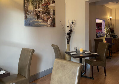 Dining at The Thyme and Plaice modern English Restaurant Coppull Chorley Bolton Lancashire
