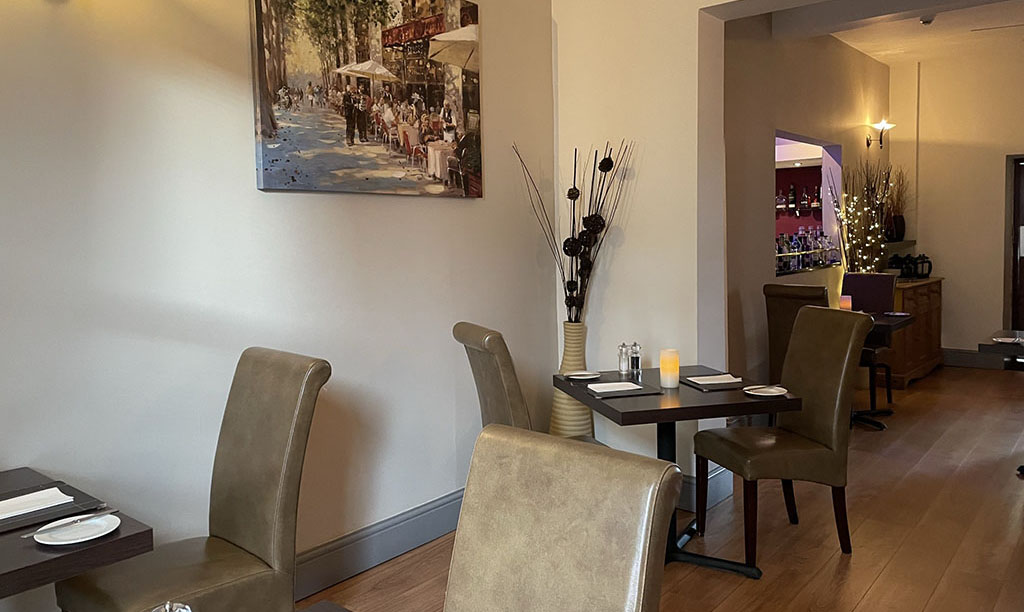 Dining at The Thyme and Plaice modern English Restaurant Coppull Chorley Bolton Lancashire