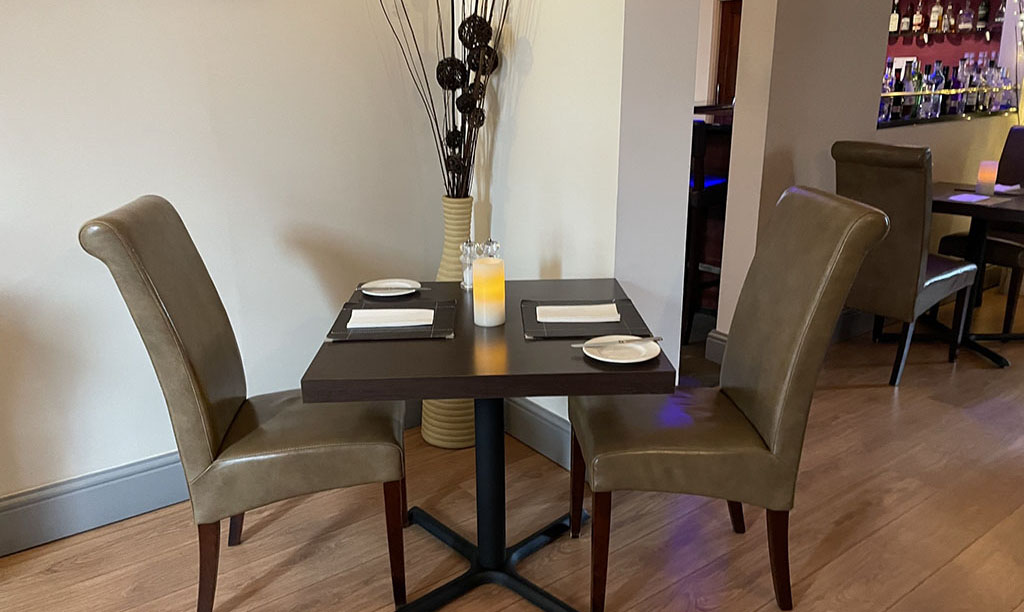 Dining at The Thyme and Plaice modern English Restaurant Coppull Chorley Bolton Lancashire